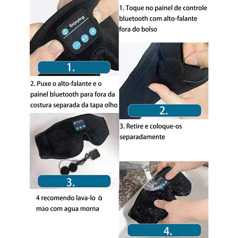 Máscara para Dormir com fone